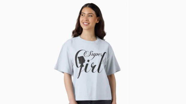Super Girl Typography T-Shirt Design